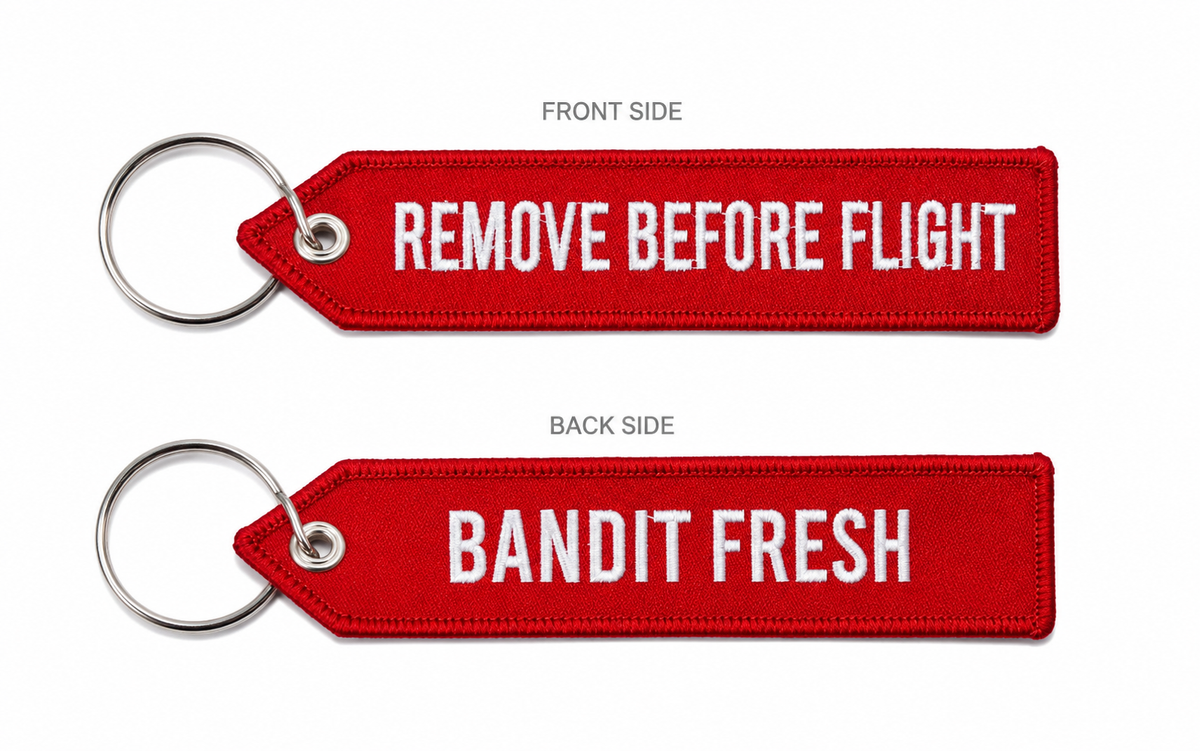 Remove Before Flight Keyring Tag